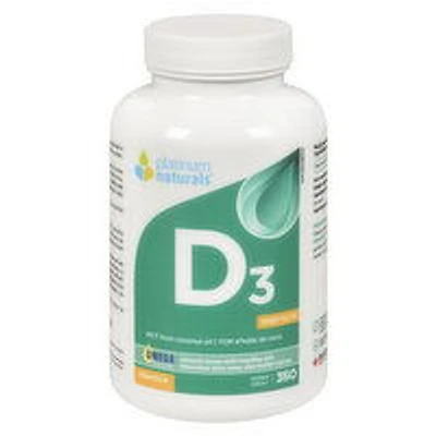 platinum naturals - Vitamin D3 1000IU, 360 Each