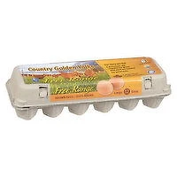 Golden Valley - Country Golden Yolks Free Range Large Brown Eggs, 12 Each