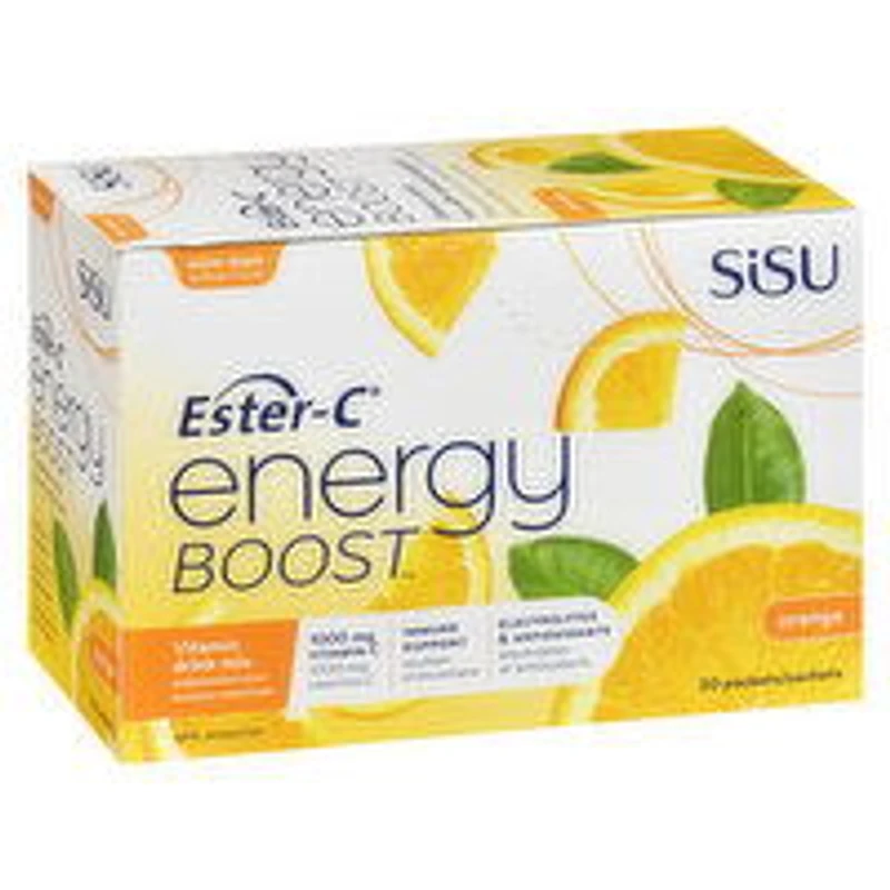 Sisu - Ester-C Energy Boost Natural Orange -To Go, 30 Each