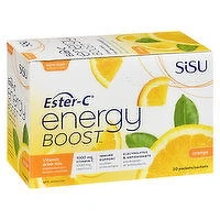 Sisu - Ester-C Energy Boost Natural Orange -To Go, 30 Each