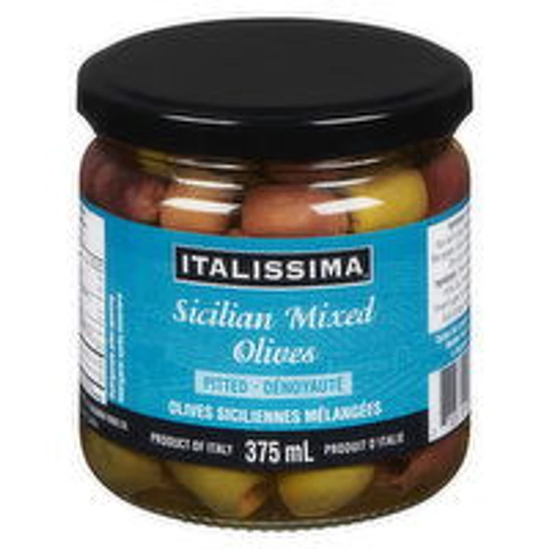 Italissima - Sicilian Mixed Olives Pitted, 375 Millilitre