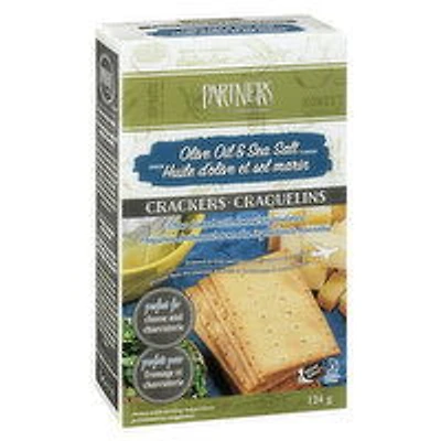 Partners - Hors D'oeuvre Crackers - Olive Oil & Sea Salt, 124 Gram