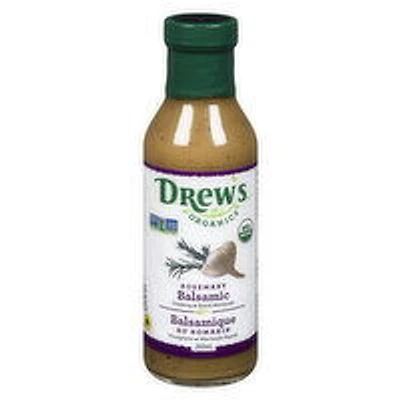 Drew's Organics - Rosemary Balsamic Dressing and Quick Marinade, 360 Millilitre
