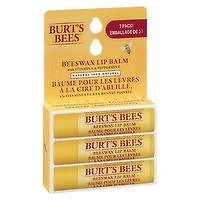 Burt's Bees - Beeswax Lip Balm w/ Vitamin E & Peppermint, 3 Each
