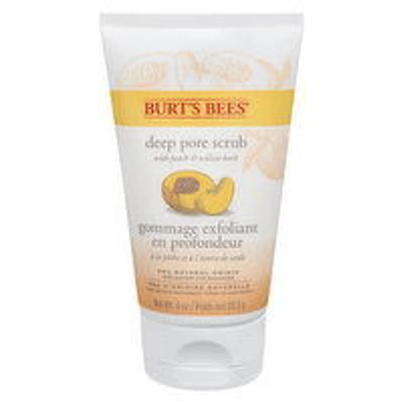 Burt's Bees - Deep Pore Scrub - Peach & Willow Bark, 110 Gram