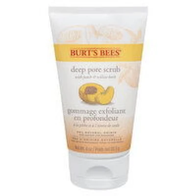 Burt's Bees - Deep Pore Scrub - Peach & Willow Bark, 110 Gram
