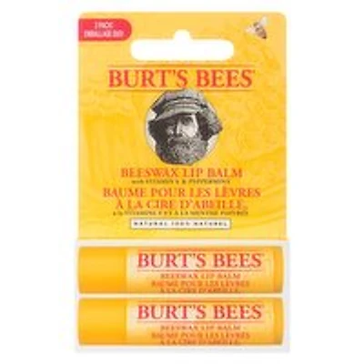 Burt's Bees - Beeswax Lip Balm with vitamin E & Peppermint - 2Pk, 2 Each