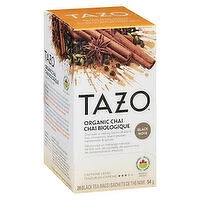 Tazo - Organic Chai Black Tea, 20 Each