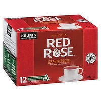Red Rose - Orange Pekoe Tea -K-Cups, 12 Each