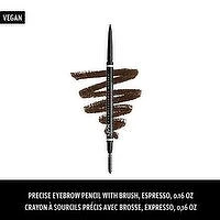 NYX - Micro Brow Pencil - Espresso, 0.09 Gram