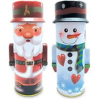 Fantastik Season - FS Christmas Tin Canister Santa/Snw, 1 Each