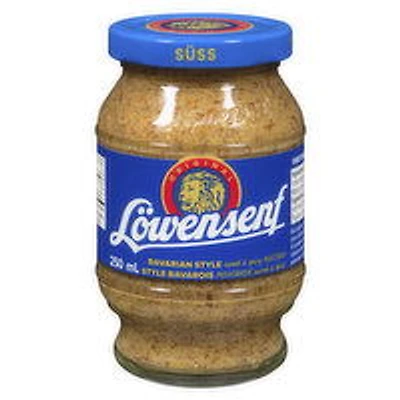 Lowensenf - Bavarian Style Mustard Sweet & Spicy, 250 Millilitre