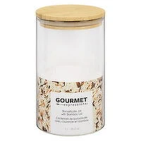 Gourmet - Glass Jar With Bamboo Lid 1L, 1 Each