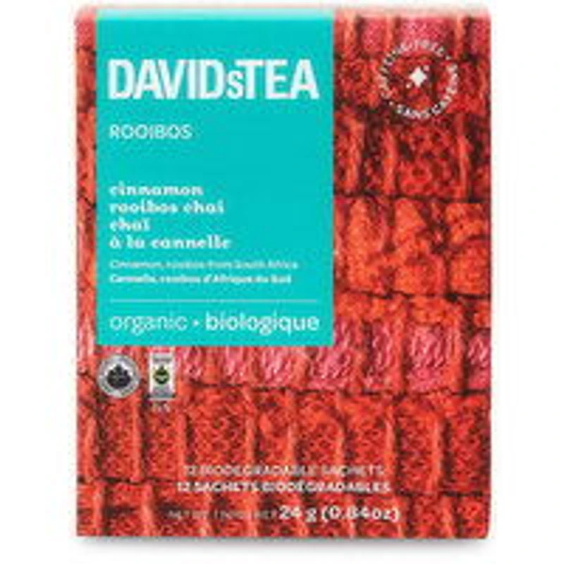 Davids Tea - Cinnamon Rooibos Chai, 12 Each