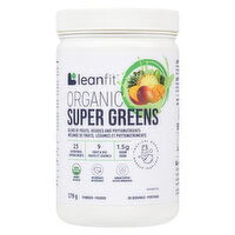 LEANFIT - Organic Super Greens, Tropical Mango, 178 Gram