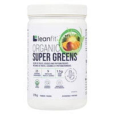 LEANFIT - Organic Super Greens, Tropical Mango, 178 Gram