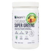 LEANFIT - Organic Super Greens, Tropical Mango, 178 Gram