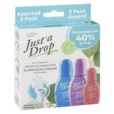 Just a drop - Assorted Multi Pack Odor Eliminator, 3 Each