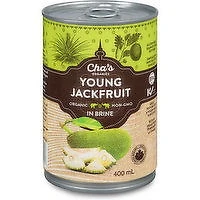 Cha's Organic - Canned Young Jackfruit in Brine, 400 Millilitre