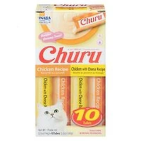 Churu - Cat Treats Chicken with Cheese Recipe, 10 Each
