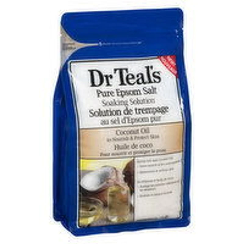 Dr Teal's - Pure Epsom Salt - Coconut Oil, 1.36 Kilogram