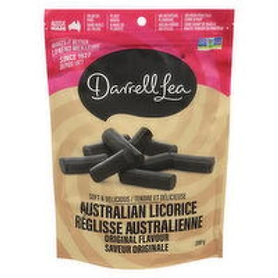 Australia Darell Lea - Soft Black Liqourice, 200 Gram