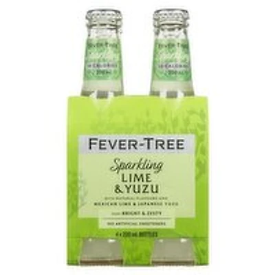 Fever Tree - Sparkling Lime Yuzu, 4 Each