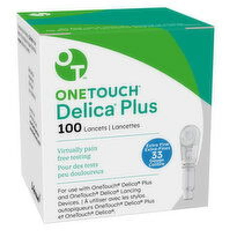 One Touch - ONETCH - Delica Plus Lancets 33G, 100 Each