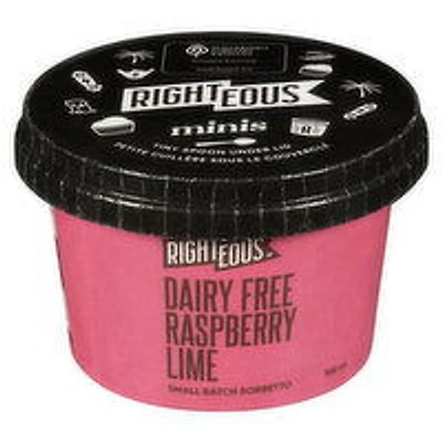 RIGHTEOUS - Dairy-Free Sorbetto - Raspberry Lime, 106 Millilitre