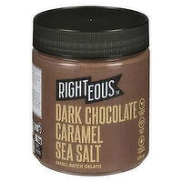 RIGHTEOUS - Chocolate Caramel Sea Salt Gelato, 473 Millilitre
