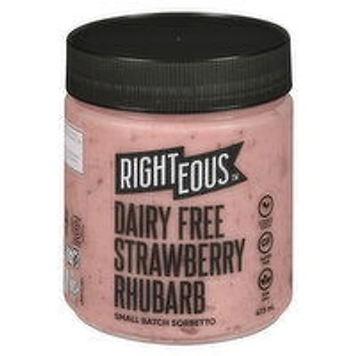 RIGHTEOUS - Strawberry Rhubarb Sorbetto, 473 Millilitre