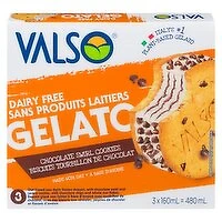 Valso - Valso Dairy Free Gelato Chocolate Swirl Cookies, 3 Each