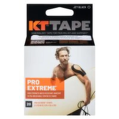 KT Tape - Pro Extreme, Jet Black, 20 Each