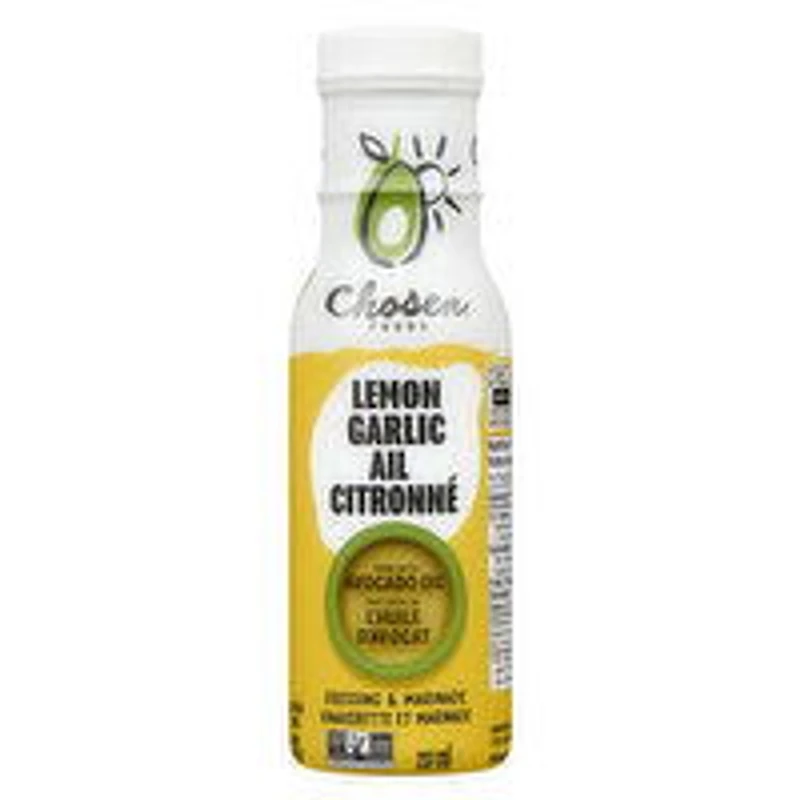 Chosen Foods - Dressing - Lemon Garlic with Avocado Oil, 237 Millilitre