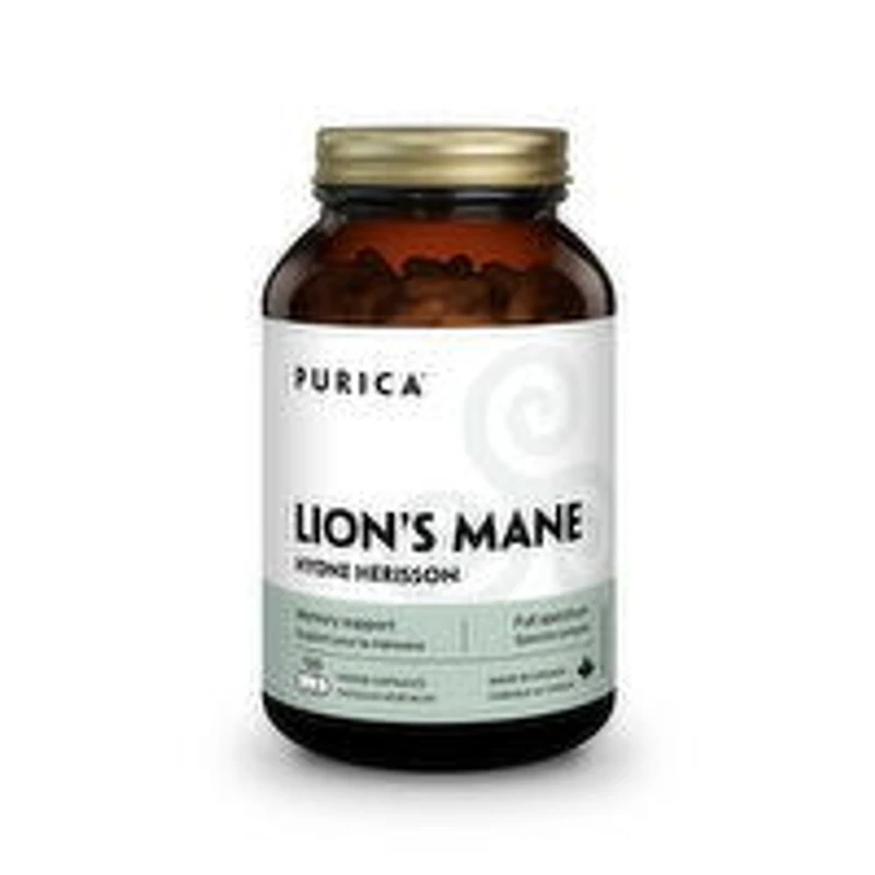 PURICA - Lion's Mane Micronized Mushroom Capsules, 120 Each