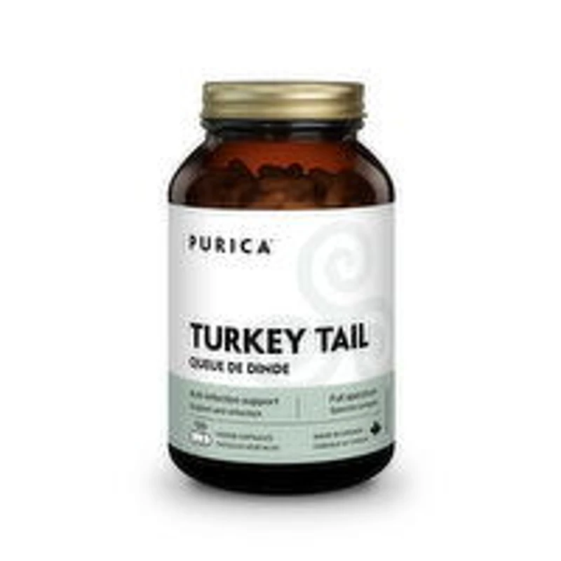 PURICA - Turkey Tail Micronized Mushroom Capsules, 120 Each