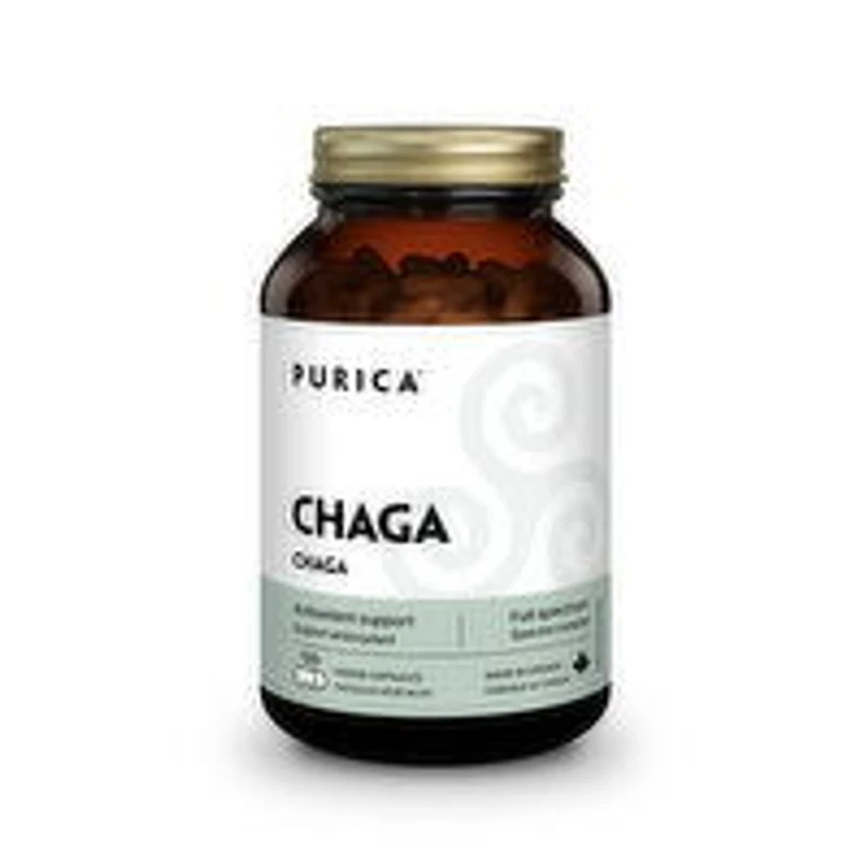 PURICA - Chaga Micronized Mushrooms Capsules, 120 Each