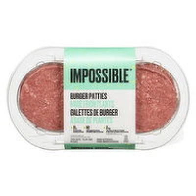 Impossible Foods - Plant-Based Burger Patties, 2 Each