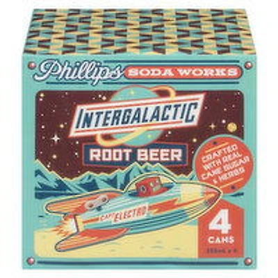 Phillips - Intergalactic Root Beer, 4 Each