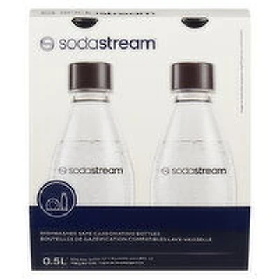SodaStream - SodaSt Carbonating Bottles 0.5 L Twin, 2 Each