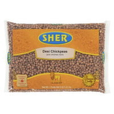 Sher - Kala Channa- Black Chickpeas, 4 Pound