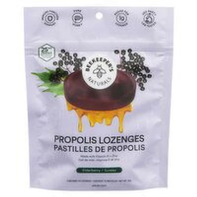 Beekeeper's Naturals - Propolis Lozenges Elderberry, 50 Gram