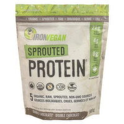 IRON VEGAN - Sprouted Protein Powder Double Chocolate, 500 Gram