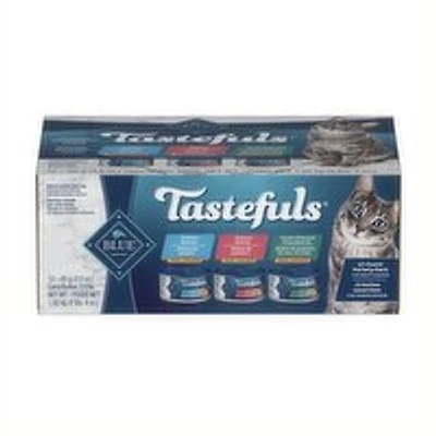 Tastefuls - Tasteful Cat Pate Chckn Salmon Tuna, 12 Each