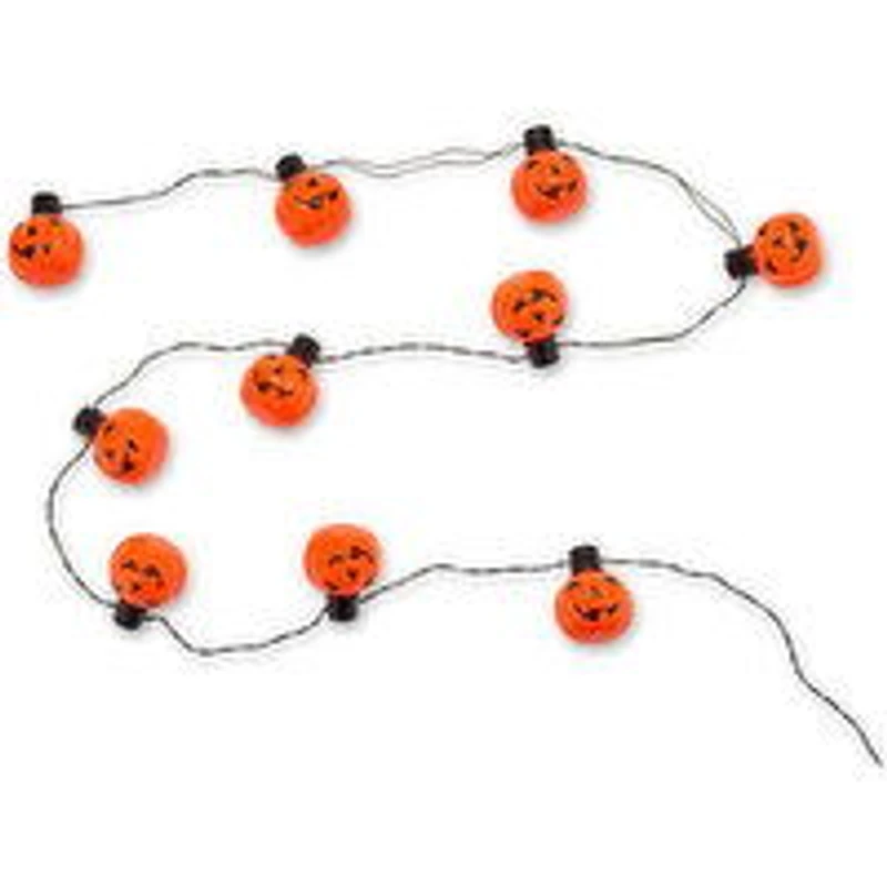 Halloween - Pumpkin String Lights LED 10, 1 Each