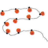 Halloween - Pumpkin String Lights LED 10, 1 Each