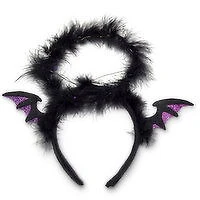 Halloween - LED Black Bat Headband, 1 Each