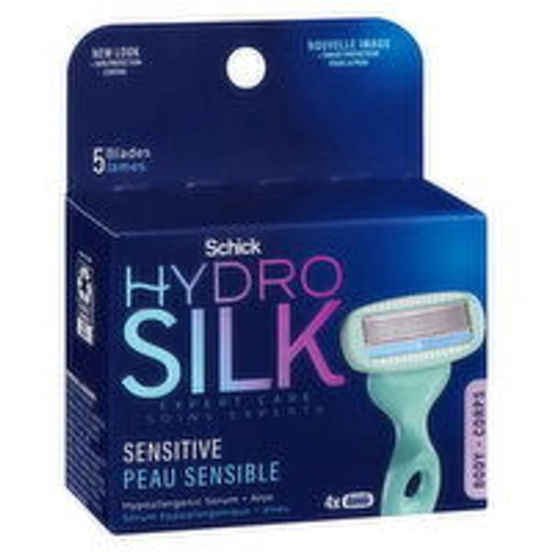 Schick - Hydro Silk Sensitive Care Cartridges, 4 Each