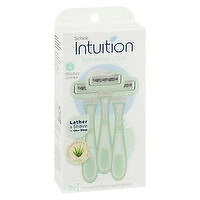 Schick - Intuition Sensitive Care Disposables Razors, 3 Each