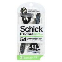 Schick - Hydro 5 Sensitive Blades 2 Disposable Razors, 2 Each